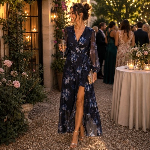 Maxi abito hutch genevieve blu - abito,