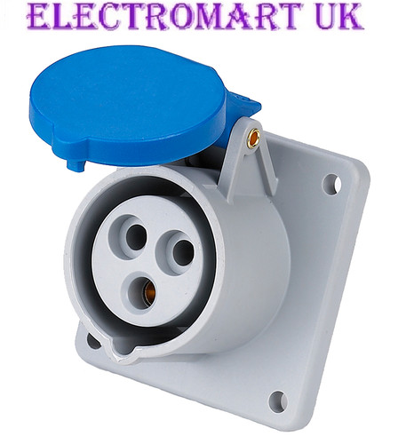 16a 240v blu incasso - blu, rete