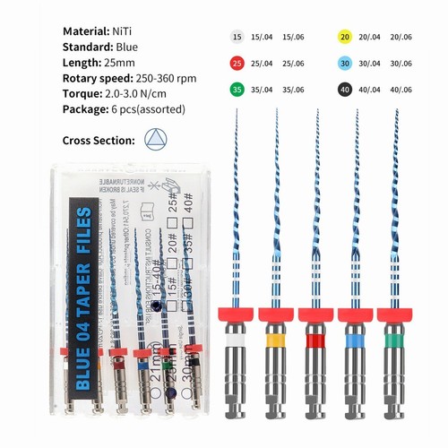 Dental endo blue root canal - blue,