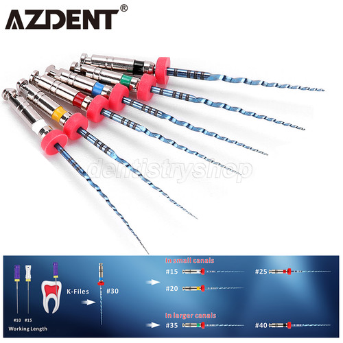 File rotanti dental endo blu - dental,