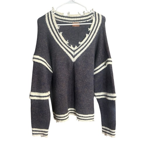Maglione pol blu - blu, scollo