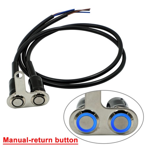 Interruttore moto led blu 12v - interruttore,