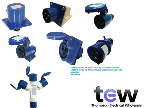 240v 16amp 3pin blu spine - 16amp,