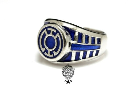 Anello lanterna blu - anello,