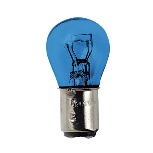 12v blue dyed glass lampada - blue, 2