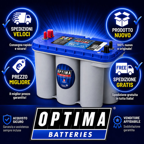 Batteria optima blue top agm - batteria,
