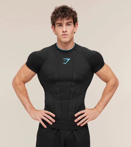 Gymshark onyx shirt - onyx, t-shirt
